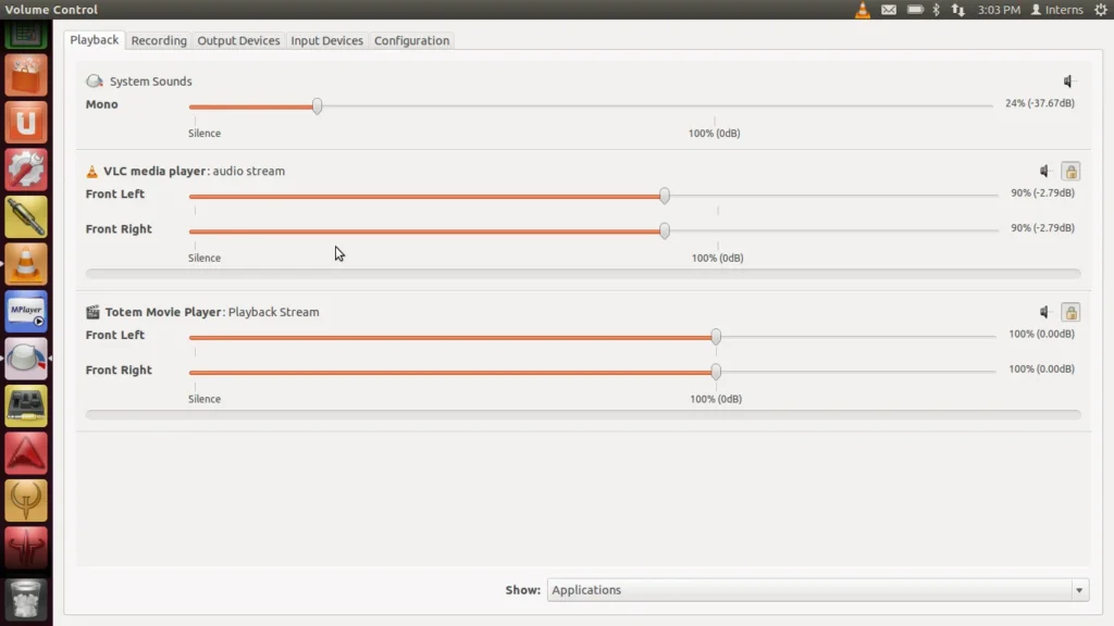 the PulseAudio Volume Control, also known as pavucontrol, a mixer for the PulseAudio sound server used on Linux operating systems