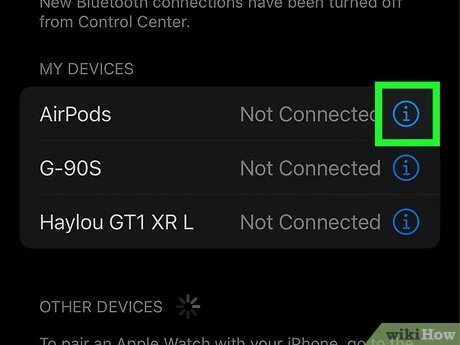 AirPods Blutooth connection
