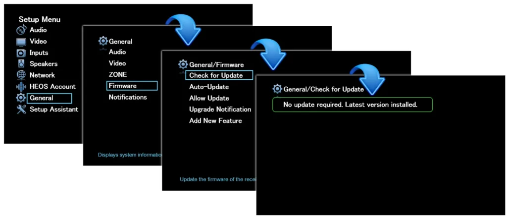 General steps to update firmware
