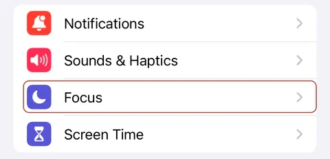 Mobile settings menu options displayed