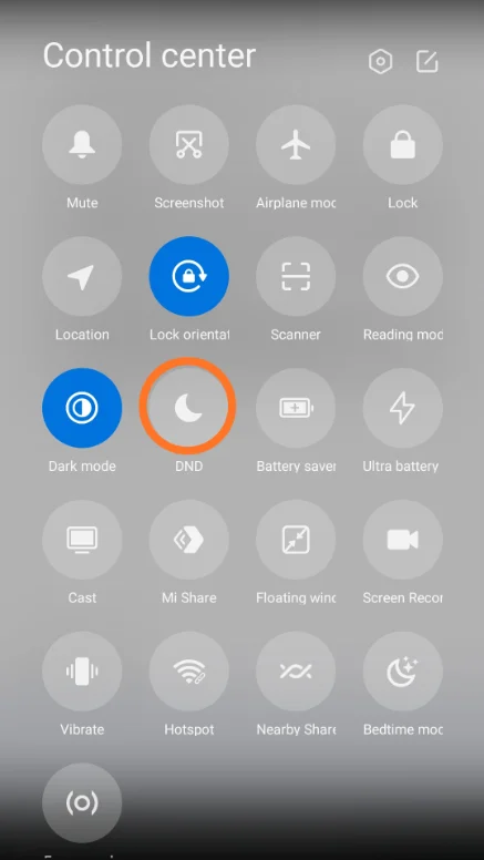 Xiaomi Control Panel