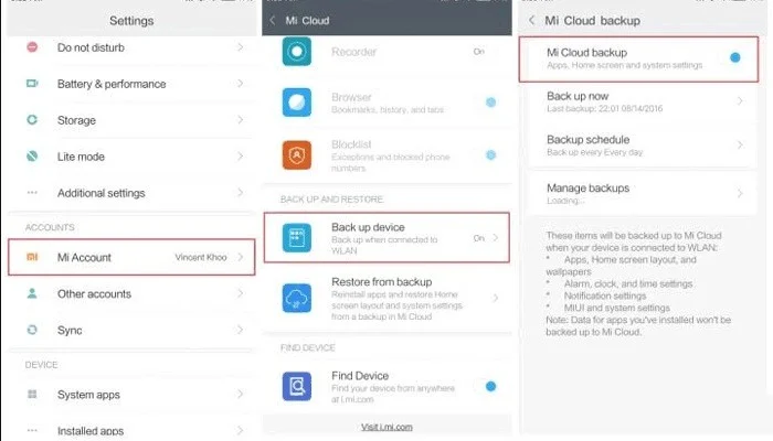 Xiaomi Cloud