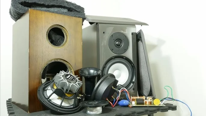 a disassembled Magnat Signature 903 bookshelf speaker